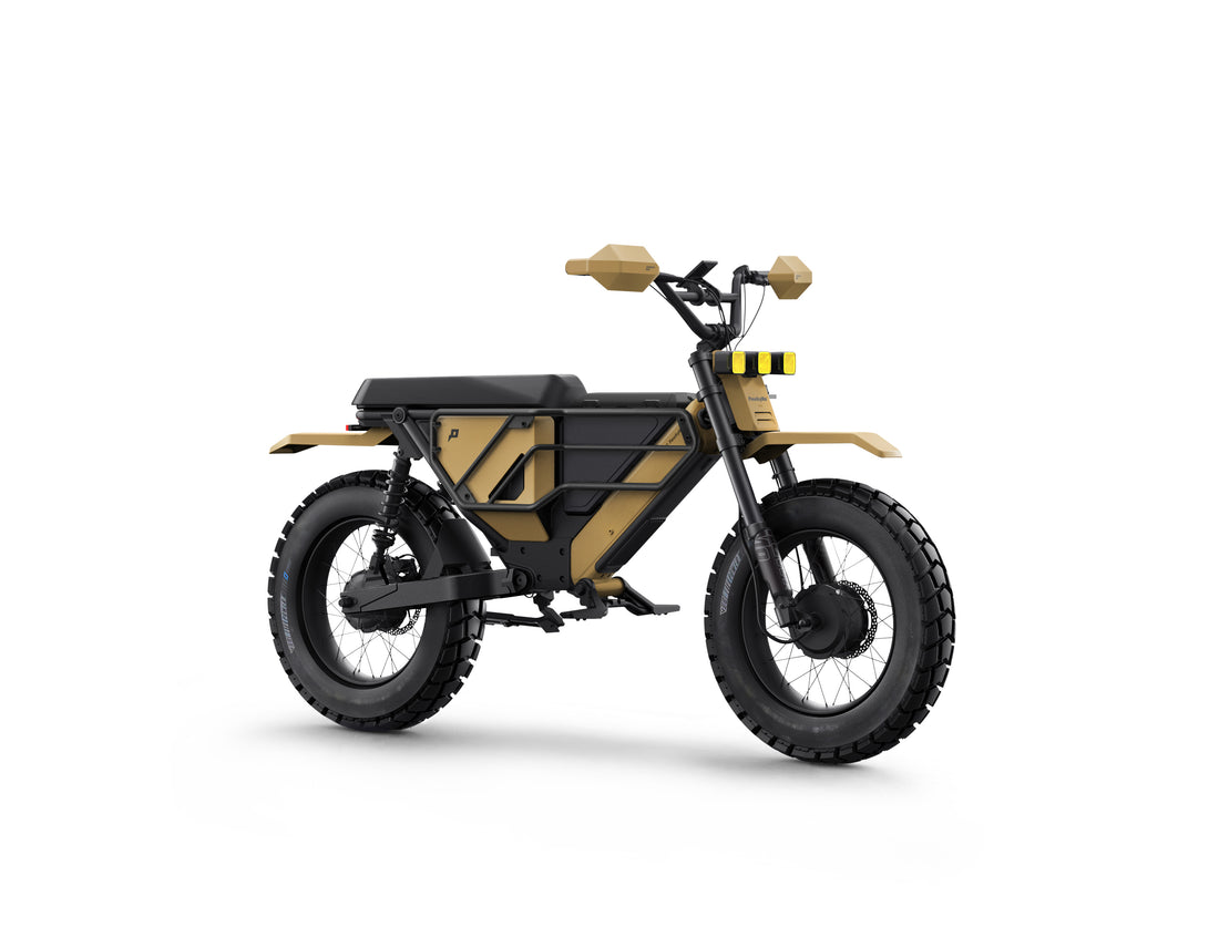 Side view of the Pawkymo Traverse Kit electric bike in matte white, showing its clean modular frame and balanced city-ready design.