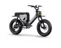 Pawkymo AR50 2X2 electric bike in grey and white side view, showcasing dual‑motor frame design.