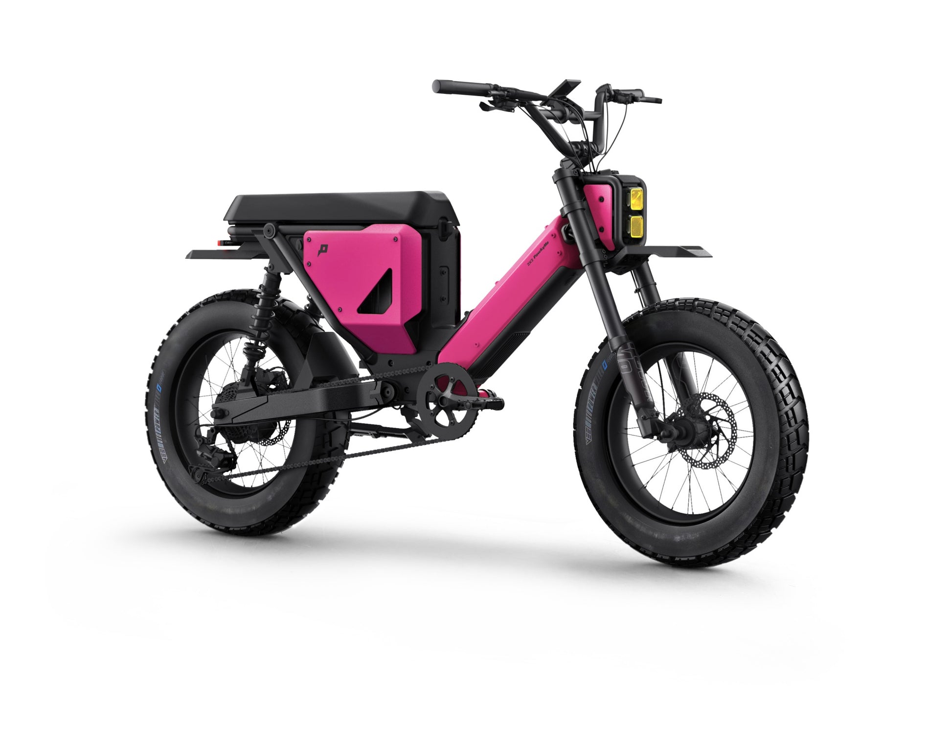 Pawkymo AR20 stylish women’s commuter e-bike in pink and black
